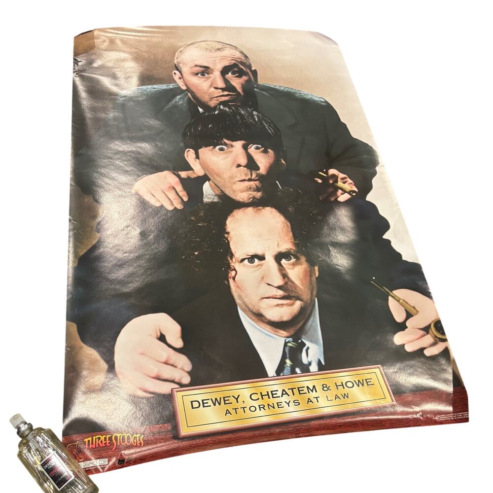 VTG 1997 The Three Stooges Dewey, Cheatem&Howe Attorneys at Law Poster 23 x 35"
